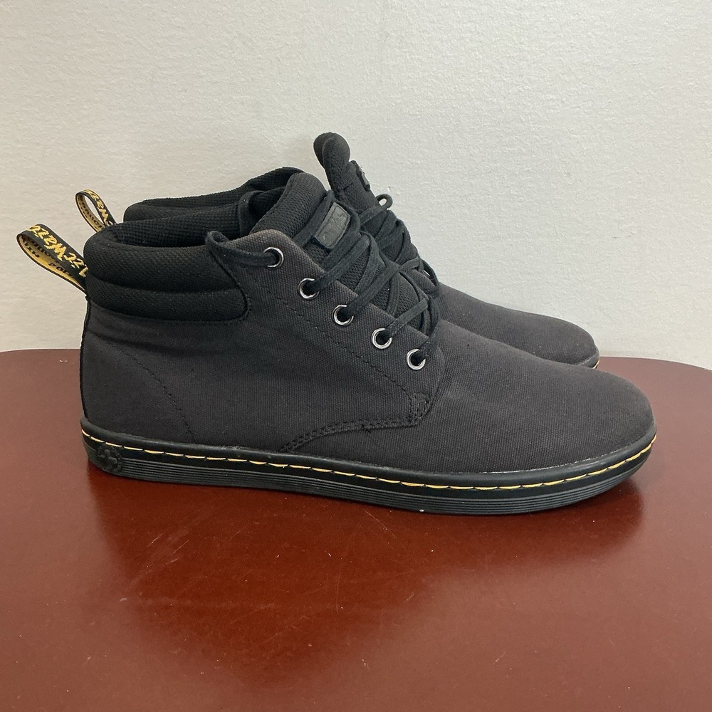 Dr Martens Belmont Gunmetal Air Wair Bouncing Soles Collar Boots Size 10 Womens